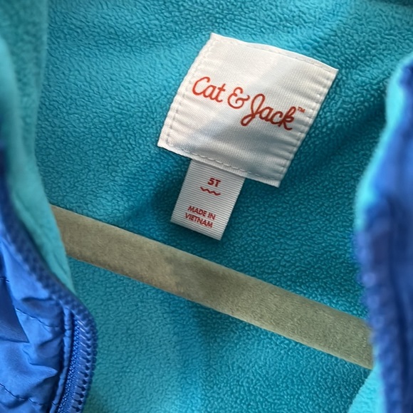 Boy’s Cat & Jack Coat Blue 5T - Picture 3 of 4